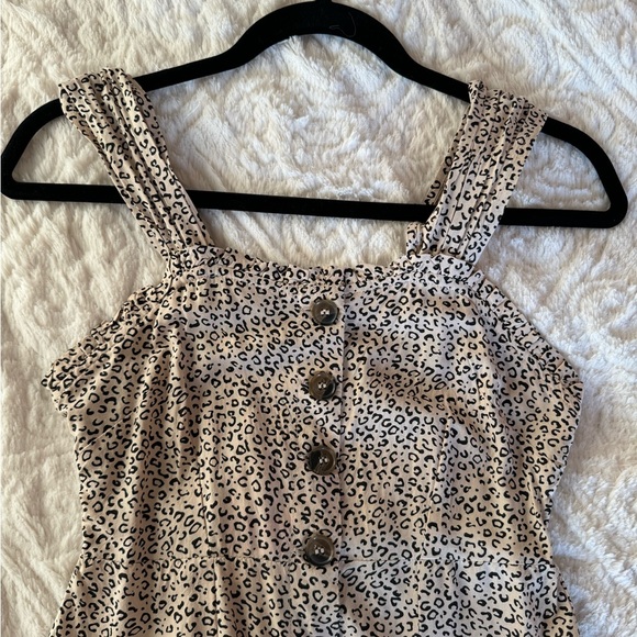 Women’s Mid Length, Button Up Sundress, Animal Print, Size Small - Picture 3 of 10